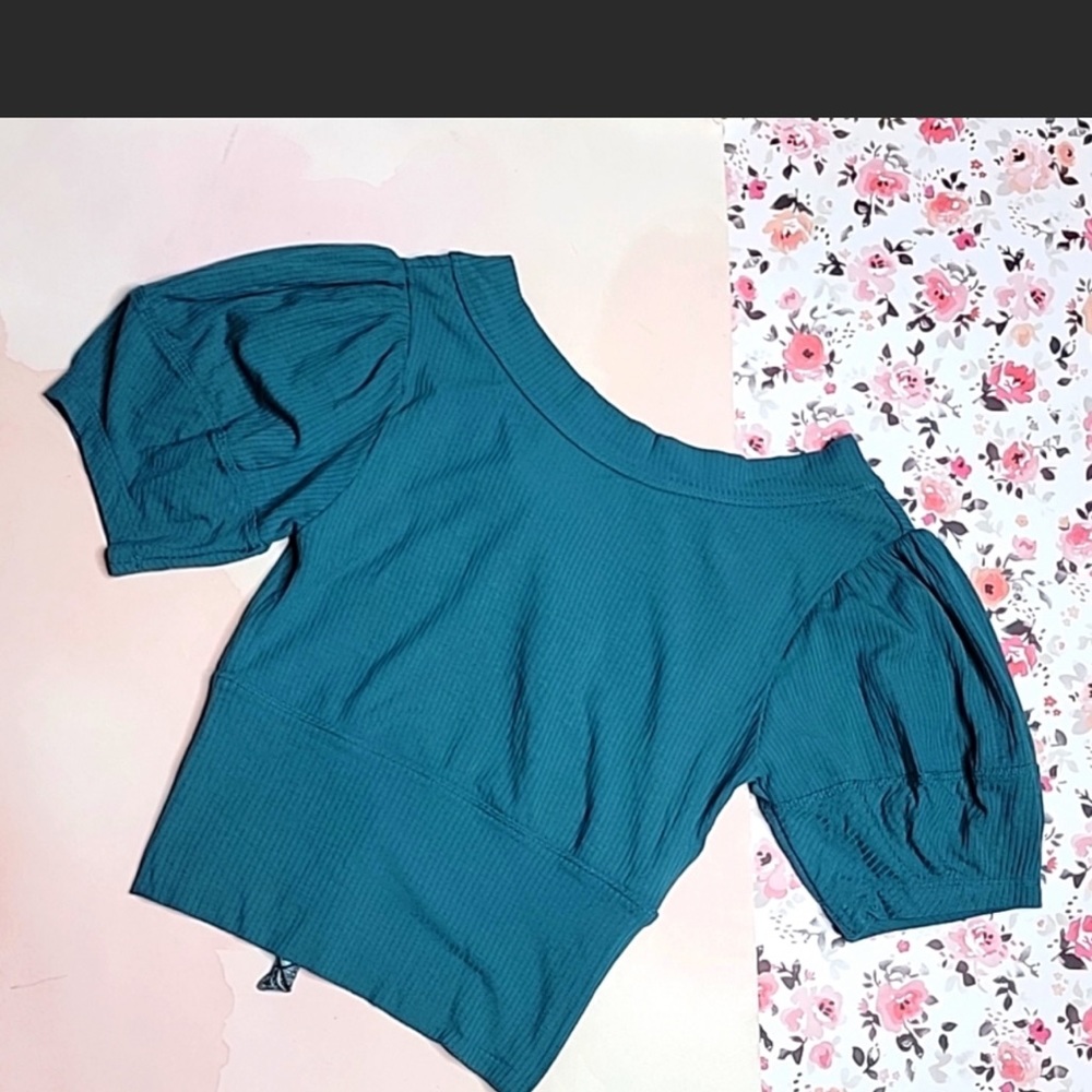 Free People new in used condition with puffer sleeves.  super cute back